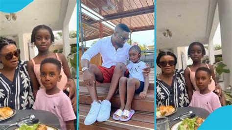 Sarkodie's Kids Titi And Michael Look Grown In Adorable Video.
